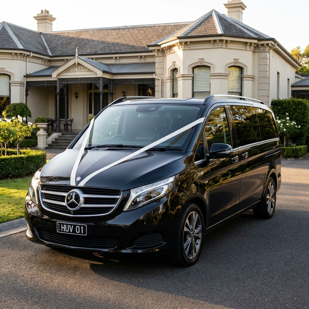 Black Mercedes V-Class Executive — VIP wedding car Melbourne